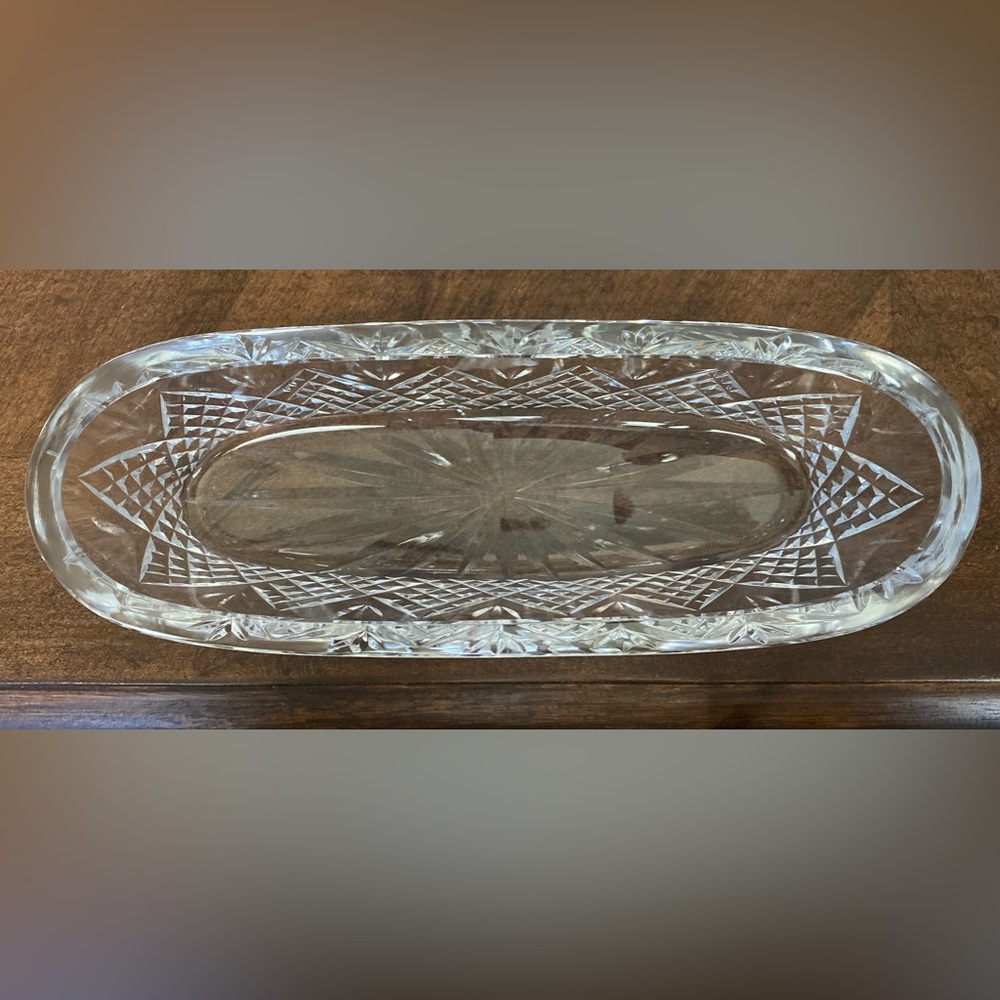 Waterford Crystal Table Accessories Oval Celery Dish